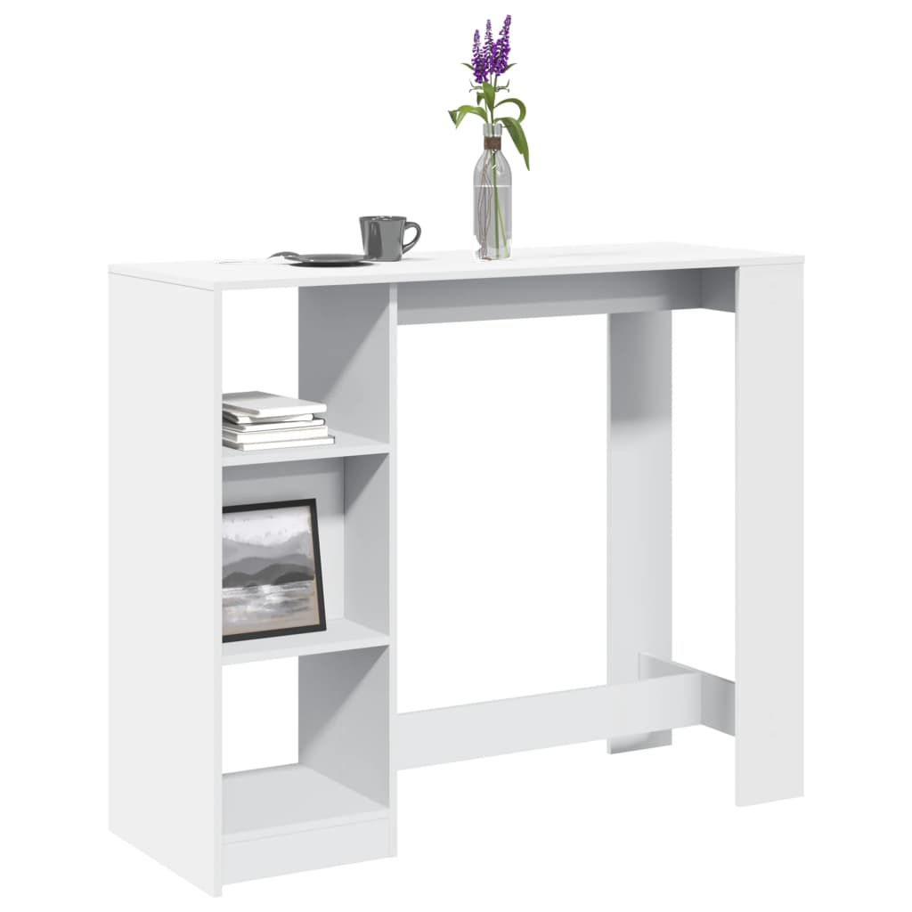 Bartisch mit Regal 124x46x103,5 cm