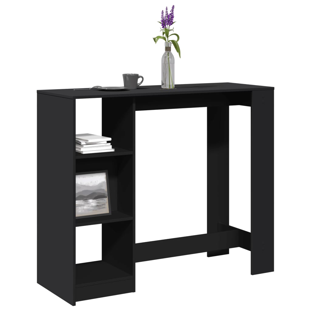 Bartisch mit Regal 124x46x103,5 cm