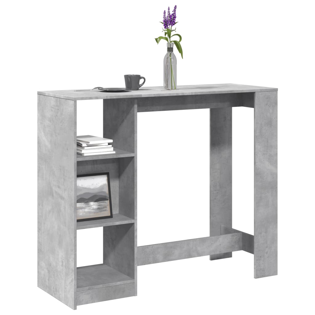 Bartisch mit Regal 124x46x103,5 cm