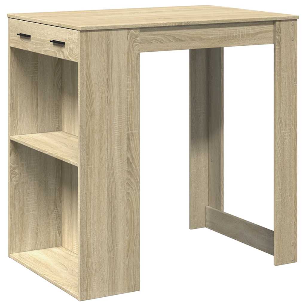 Bartisch mit Regal 102x70x103,5 cm