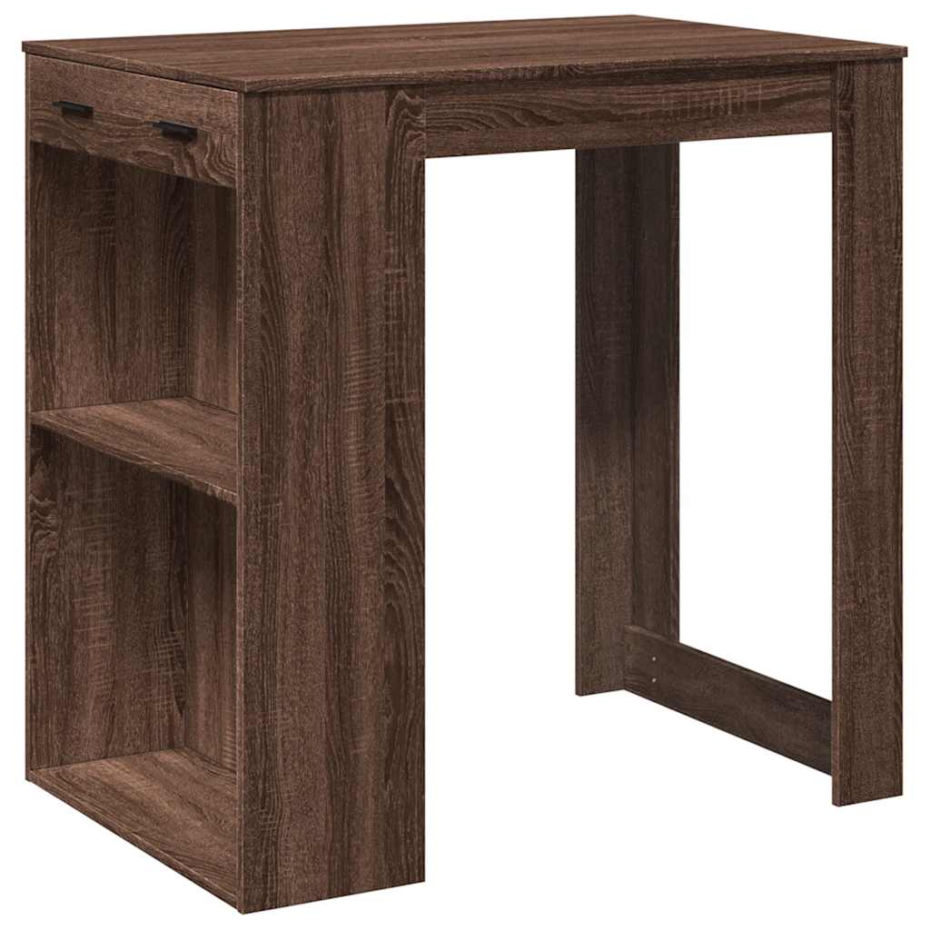 Bartisch mit Regal 102x70x103,5 cm