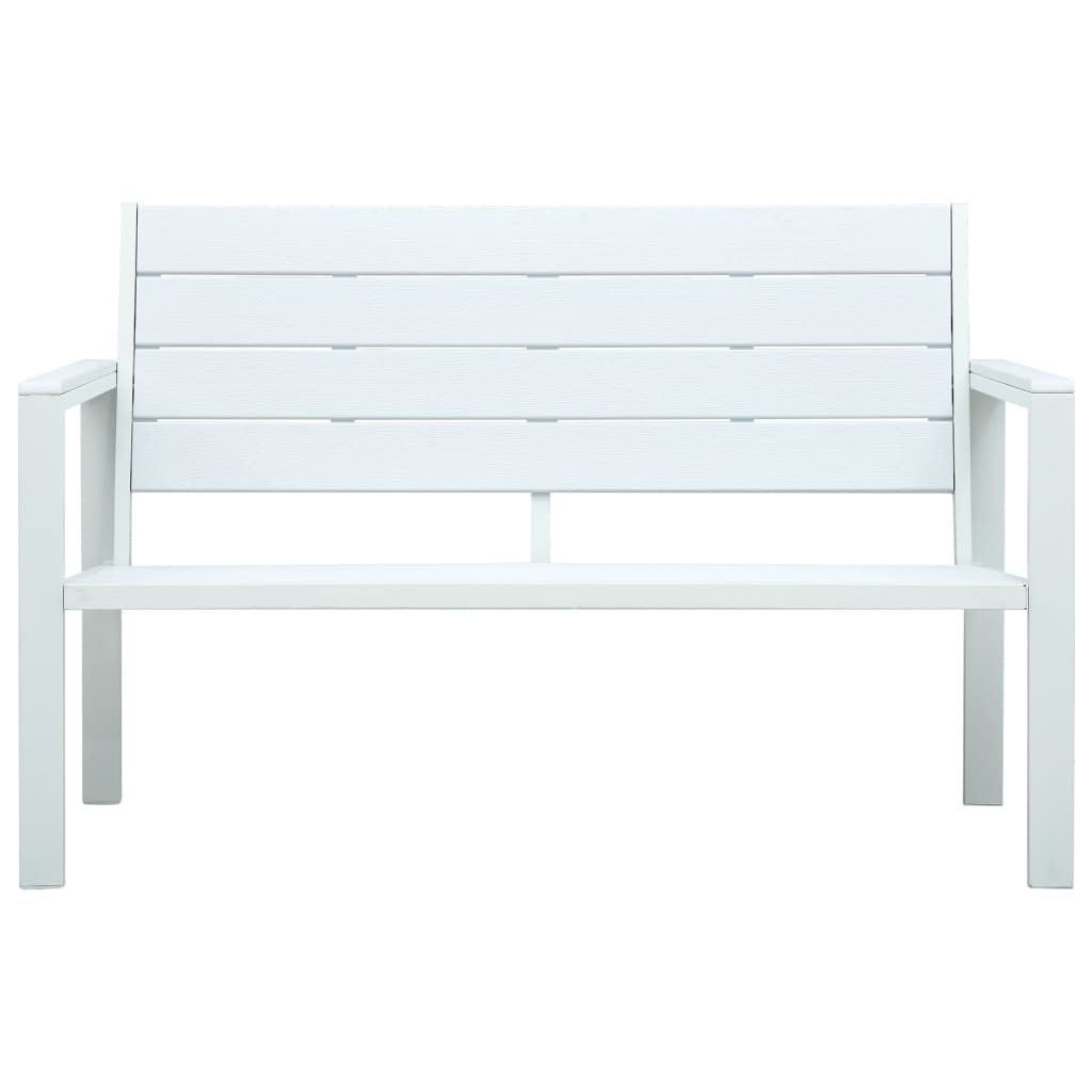 Gartenbank 120 cm HDPE Holz-Optik