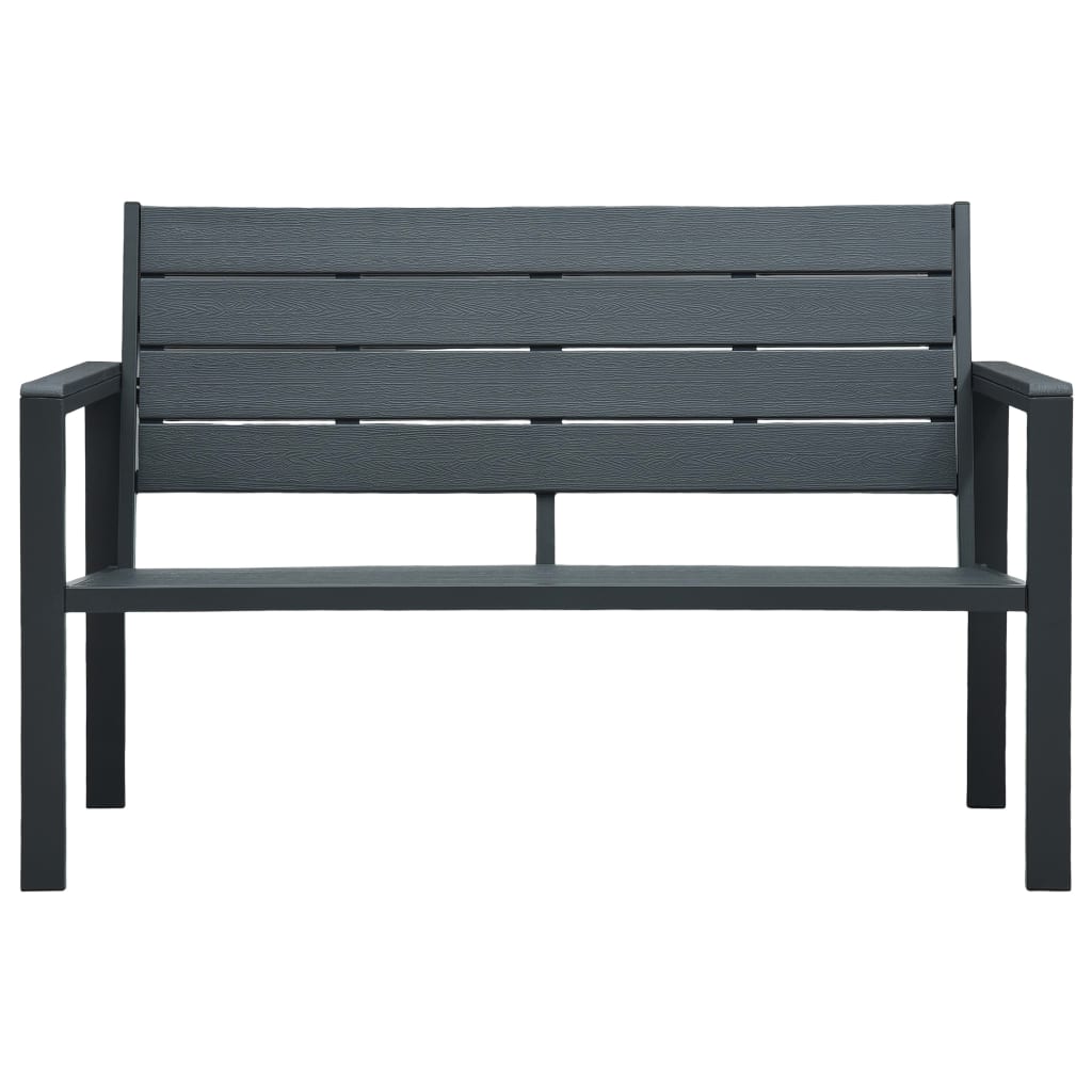 Gartenbank 120 cm HDPE Holz-Optik