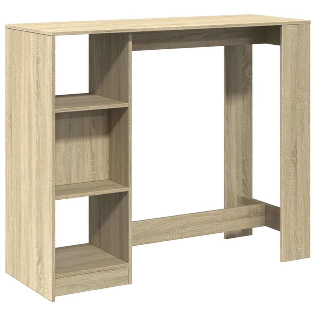 Bartisch mit Regal 124x46x103,5 cm