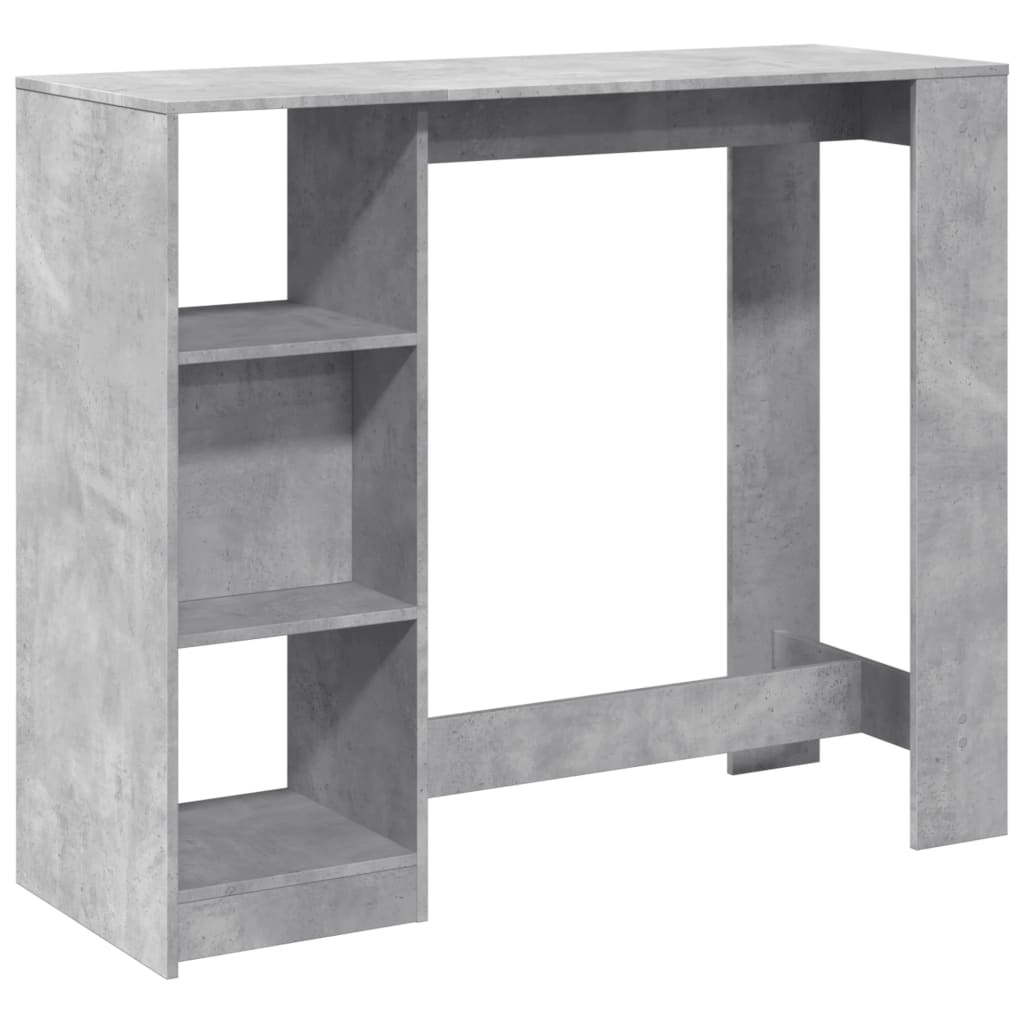 Bartisch mit Regal 124x46x103,5 cm