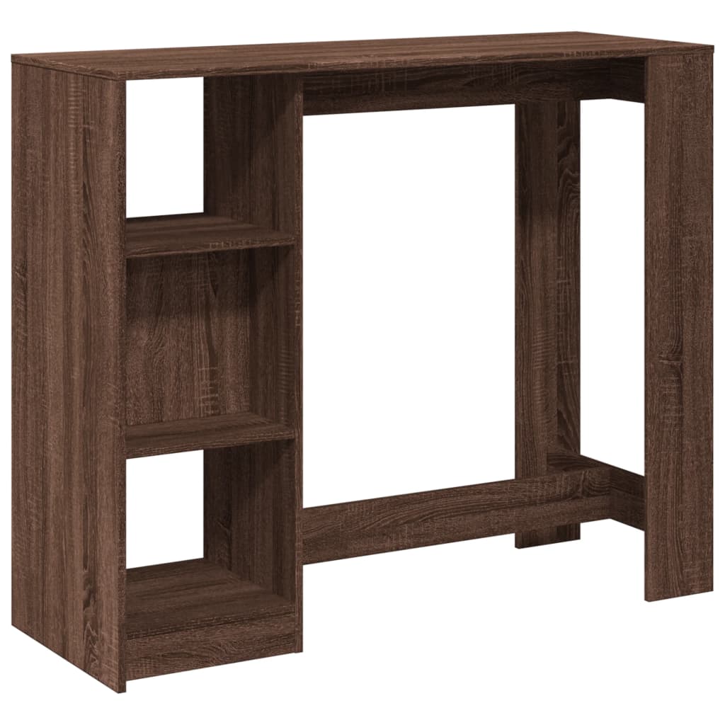 Bartisch mit Regal 124x46x103,5 cm