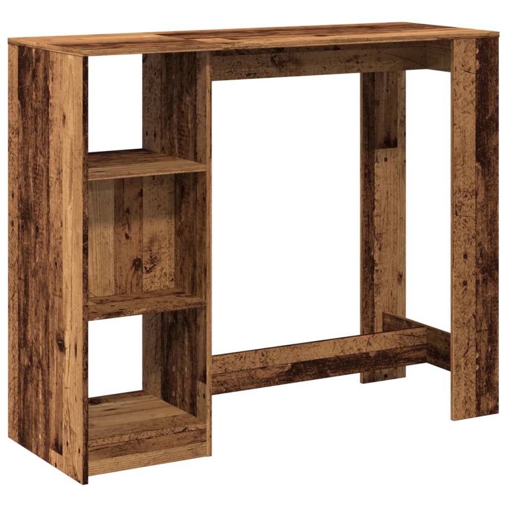 Bartisch mit Regal 124x46x103,5 cm