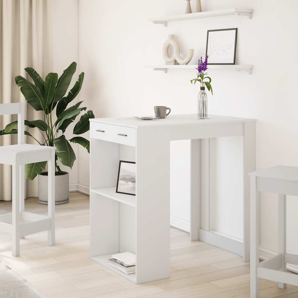 Bartisch mit Regal 102x70x103,5 cm