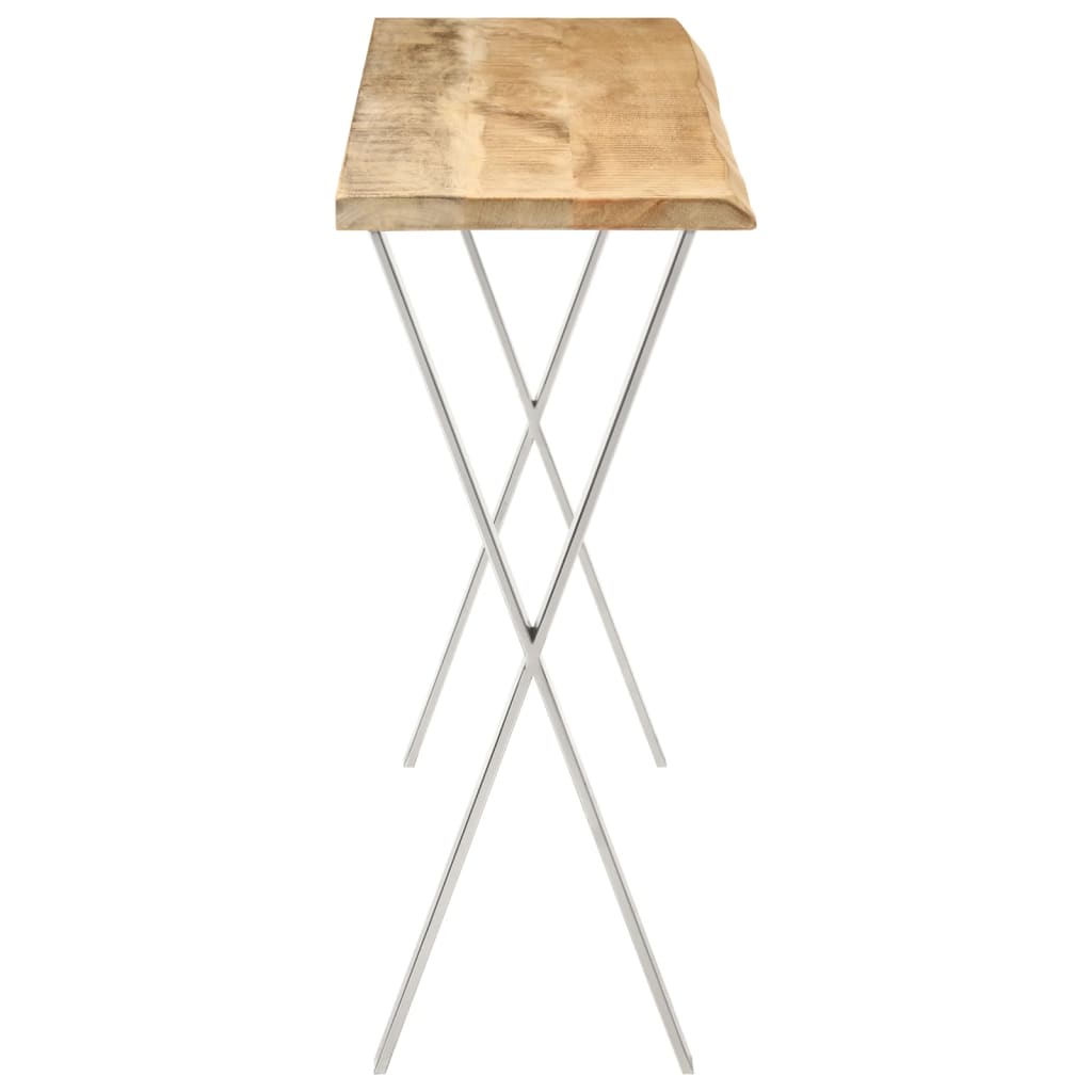 Konsolentisch mit Baumkante 105x33x76 cm