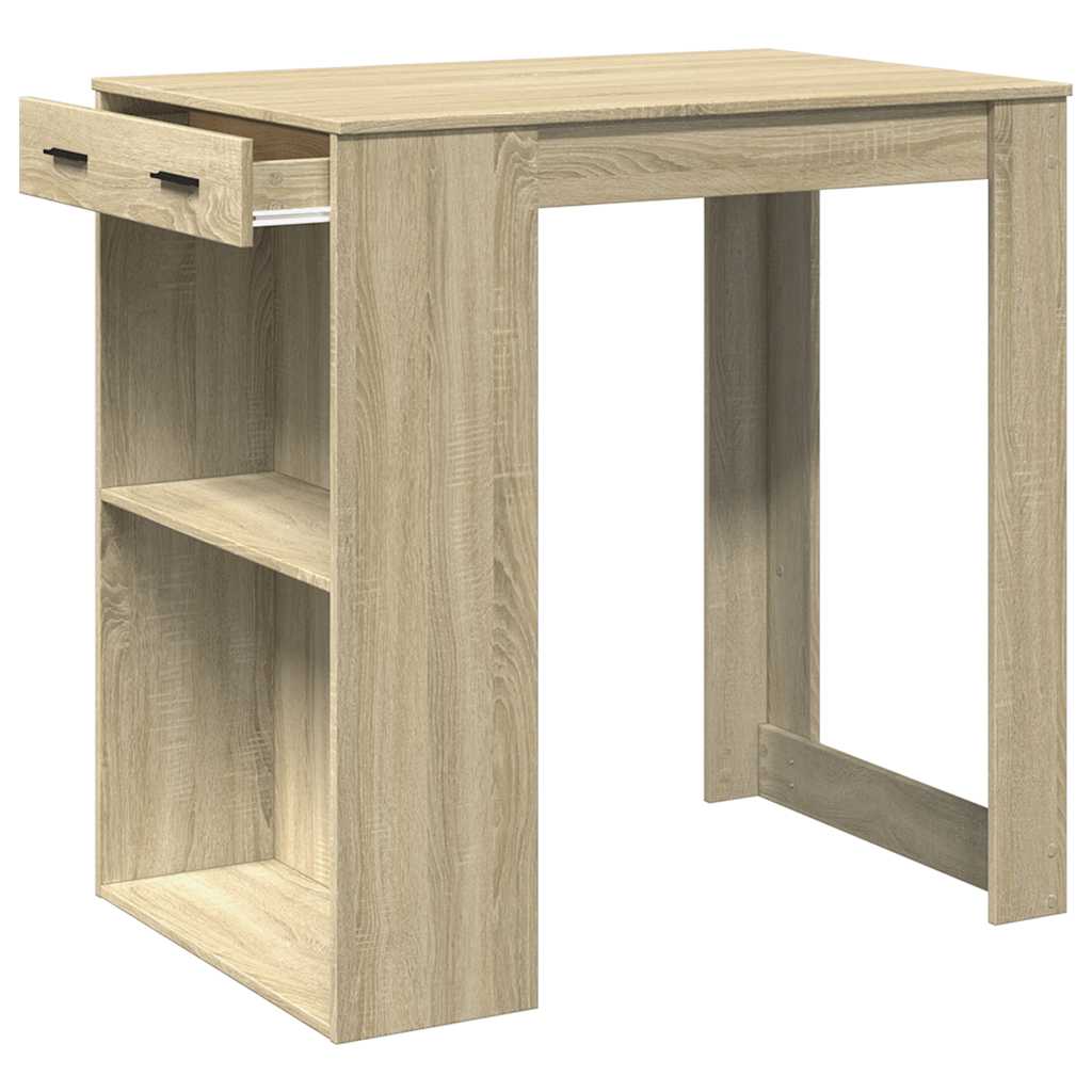 Bartisch mit Regal 102x70x103,5 cm