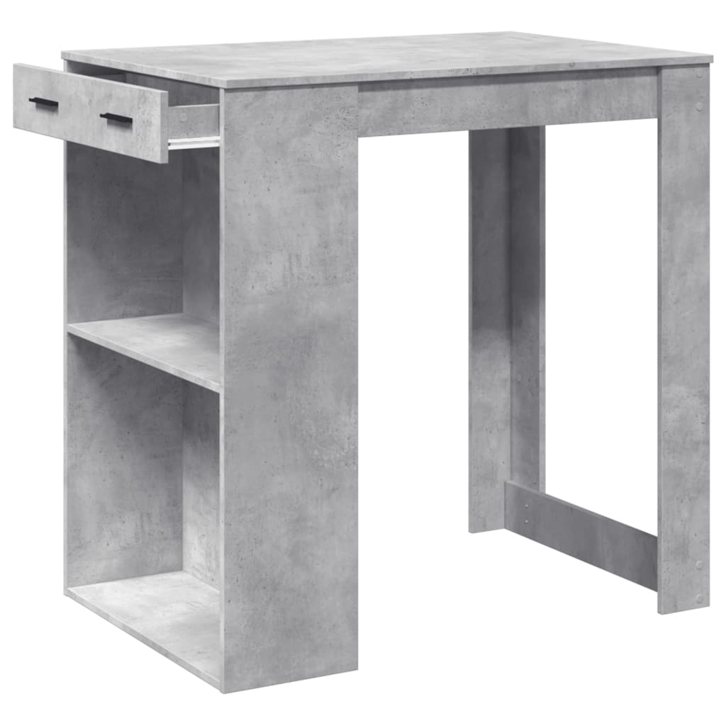 Bartisch mit Regal 102x70x103,5 cm