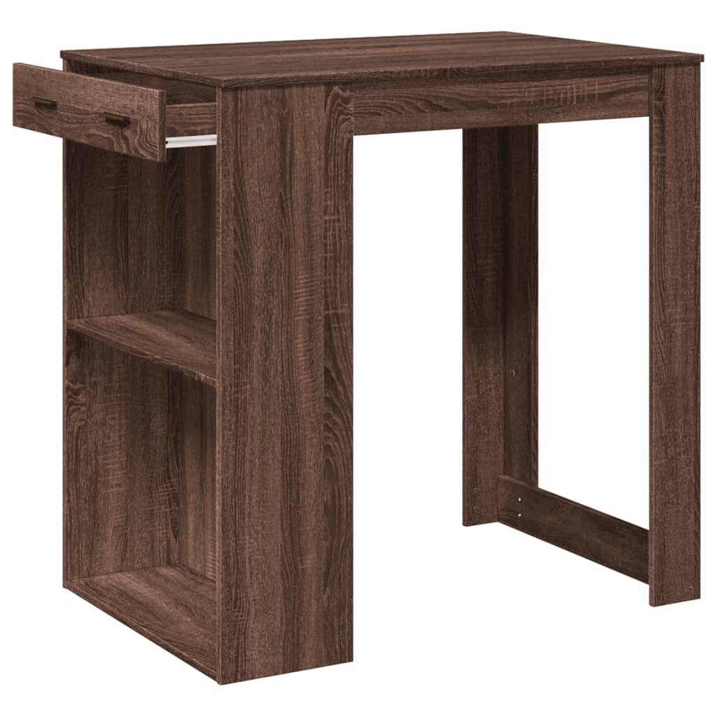 Bartisch mit Regal 102x70x103,5 cm