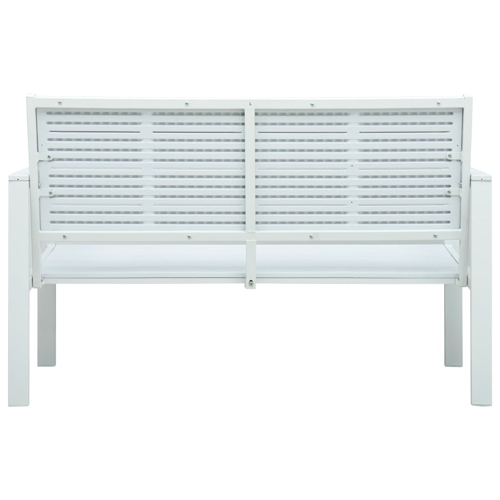 Gartenbank 120 cm HDPE Holz-Optik
