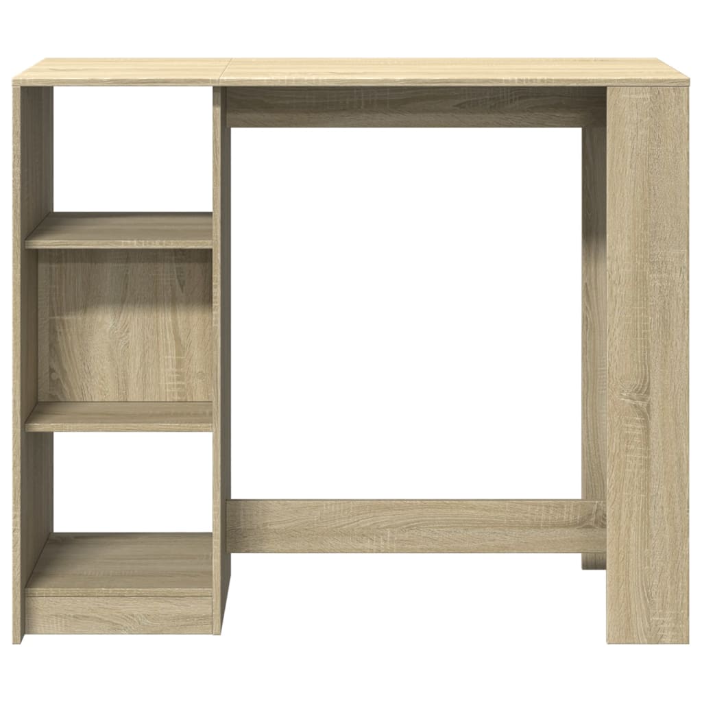 Bartisch mit Regal 124x46x103,5 cm