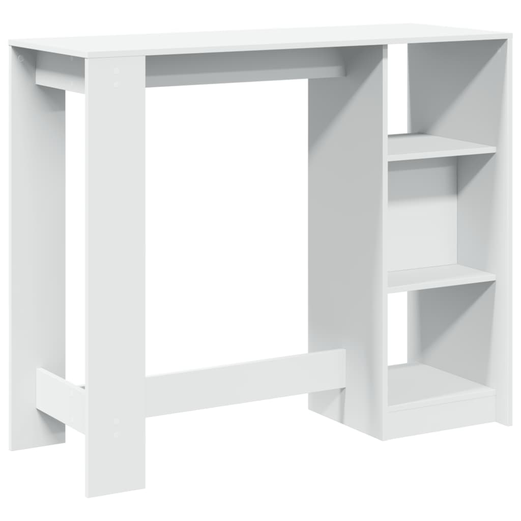 Bartisch mit Regal 124x46x103,5 cm