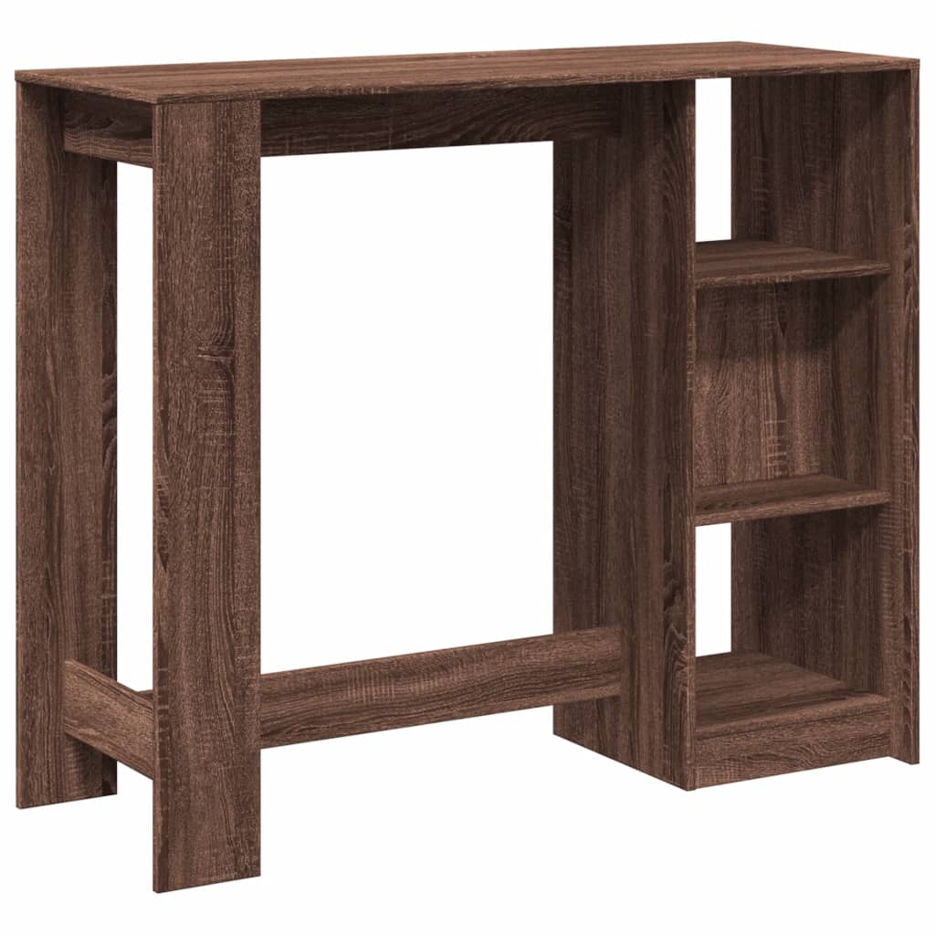 Bartisch mit Regal 124x46x103,5 cm