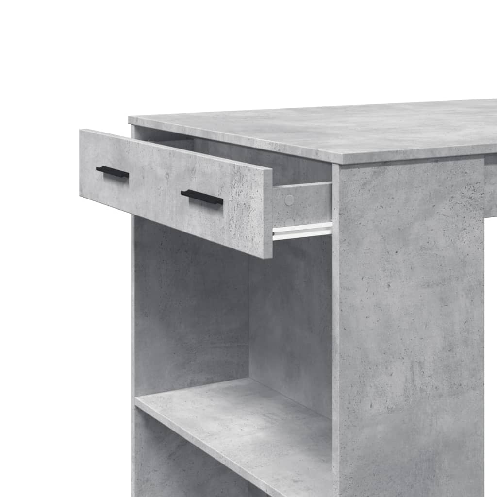 Bartisch mit Regal 102x70x103,5 cm