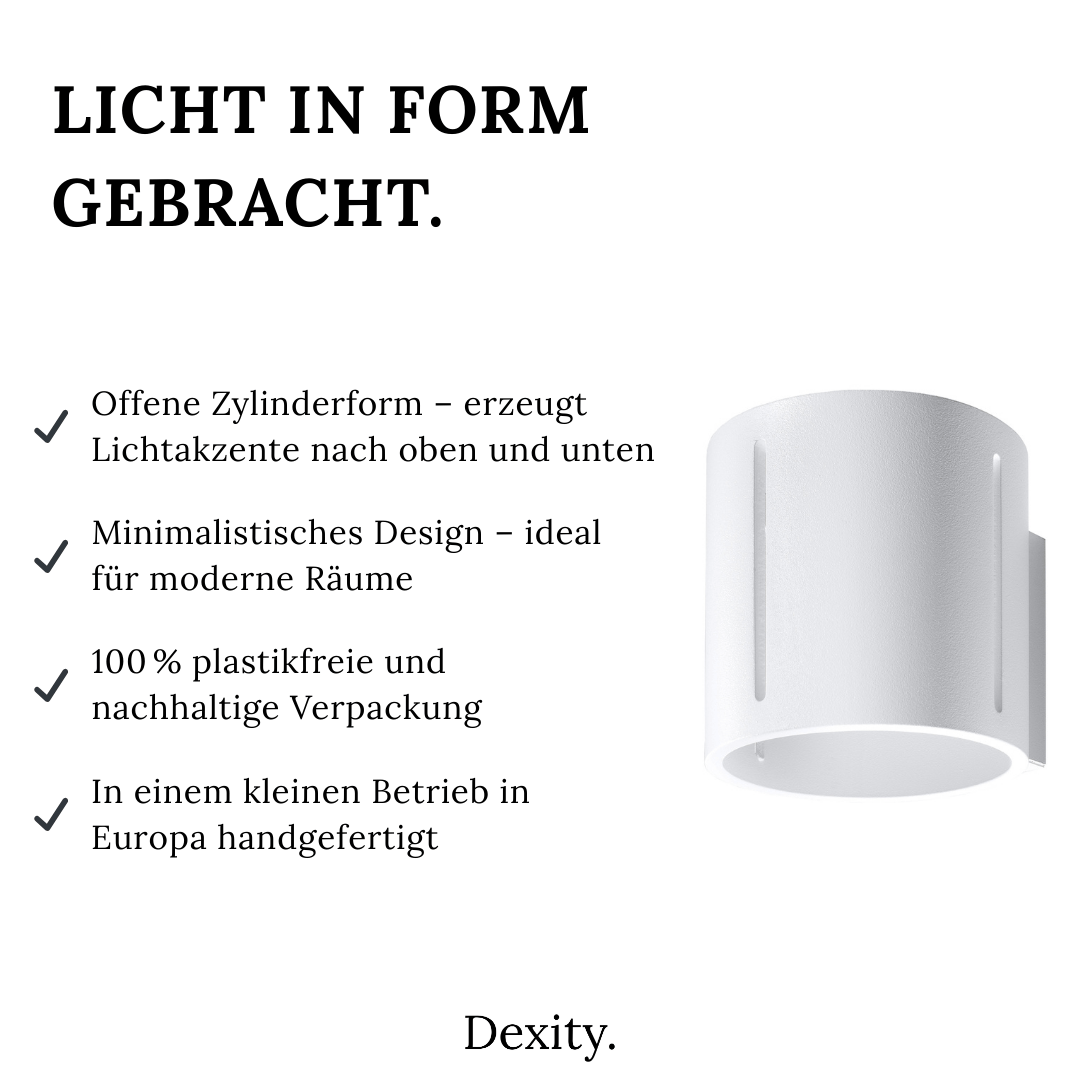 Wandleuchte "Inez" – Wandlampen in Weiß | Dexity Lichtdesign
