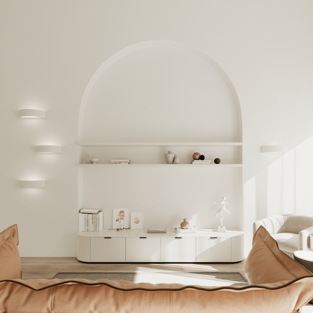 Keramik - Wandleuchte „Atena 20“ – Wandlampen in Weiß | Dexity Lichtdesign