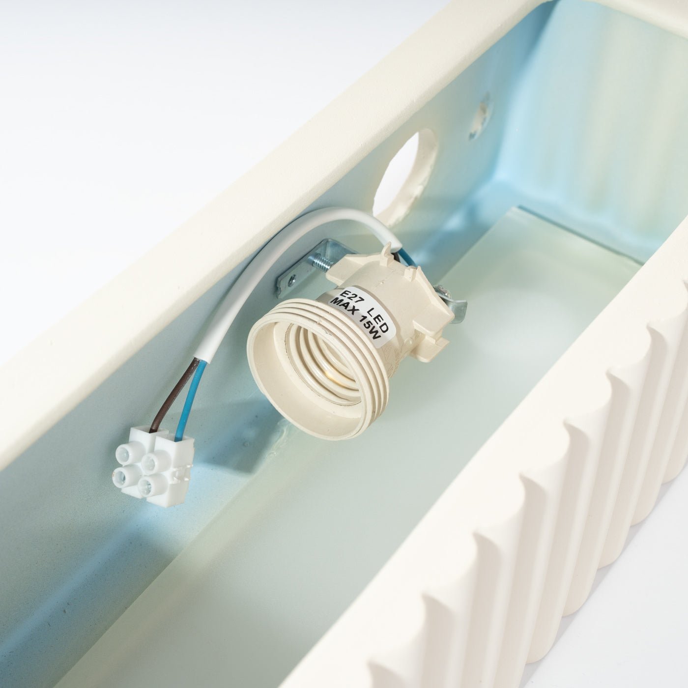 Keramik Wandleuchte "RIGATA" – in Weiß | Dexity Lichtdesign