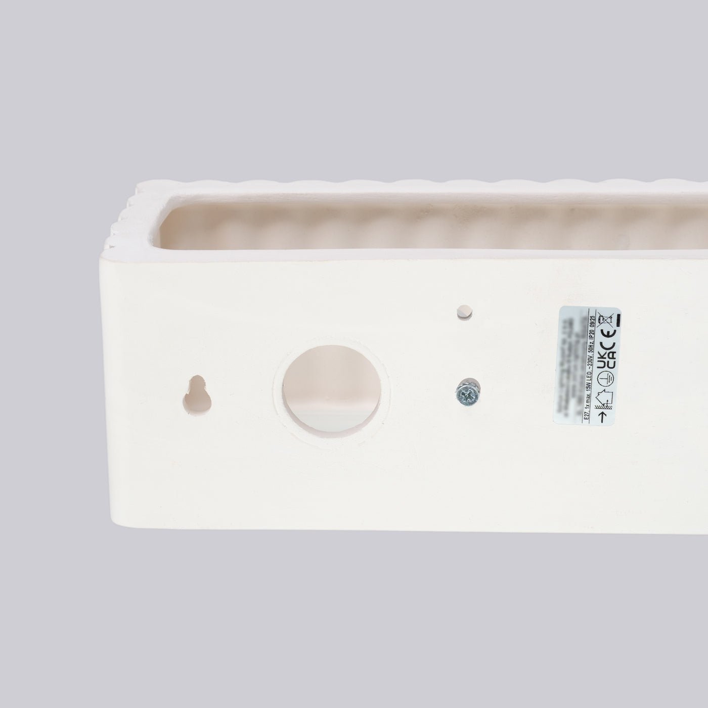 Keramik Wandleuchte "RIGATA" – in Weiß | Dexity Lichtdesign