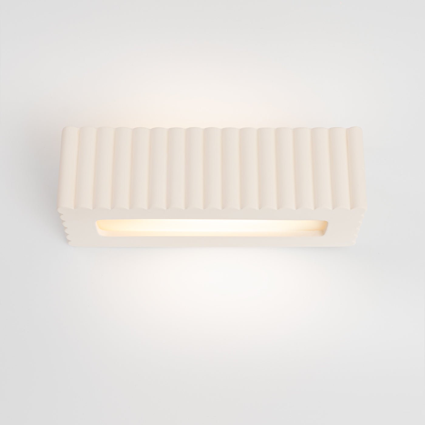 Keramik Wandleuchte "RIGATA" – in Weiß | Dexity Lichtdesign