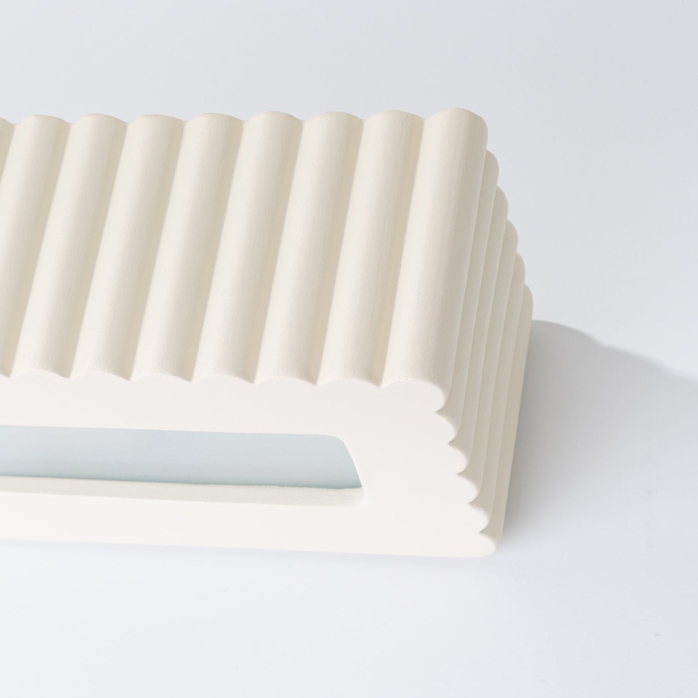 Keramik Wandleuchte "RIGATA" – in Beige | Dexity Lichtdesign