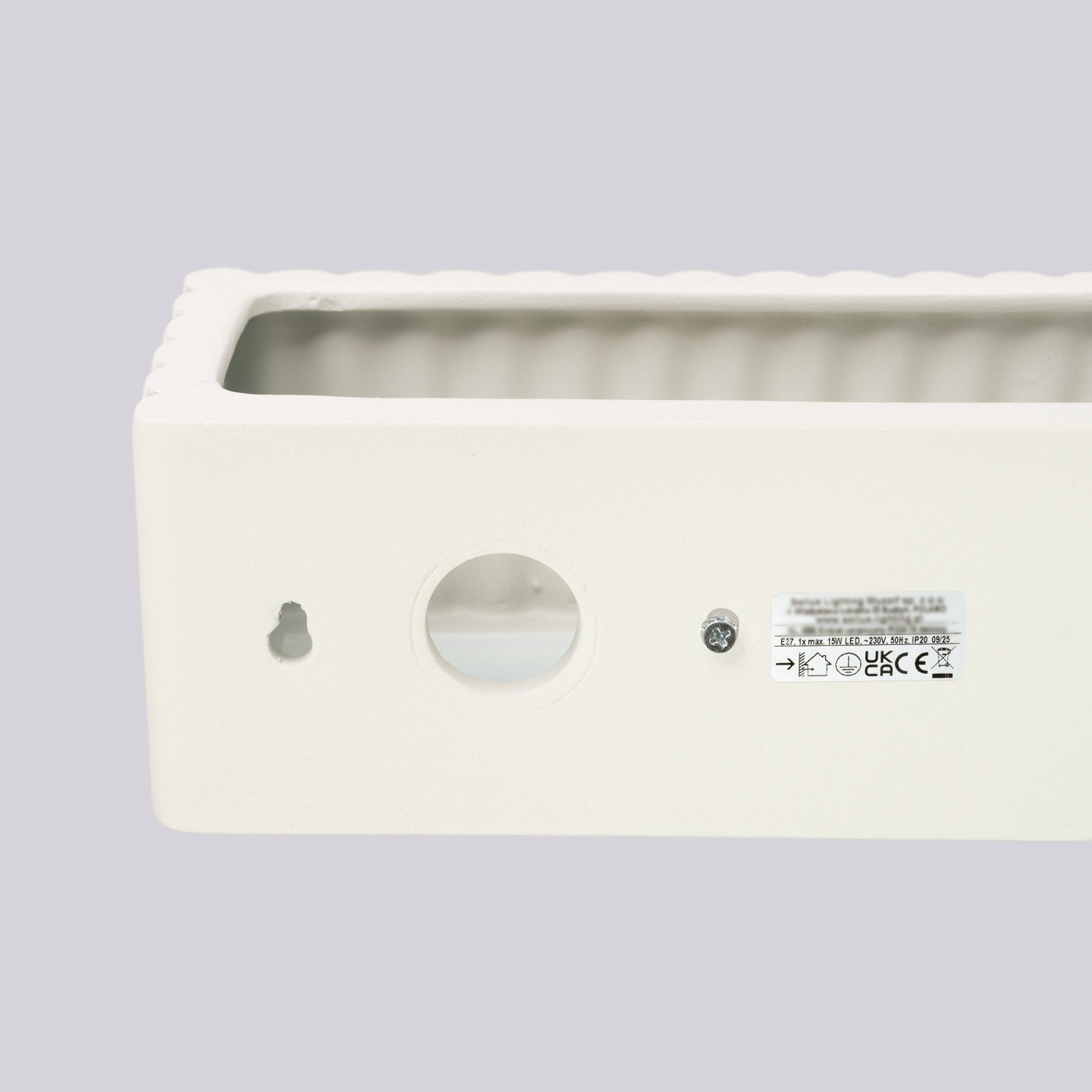 Keramik Wandleuchte "RIGATA" – in Beige | Dexity Lichtdesign