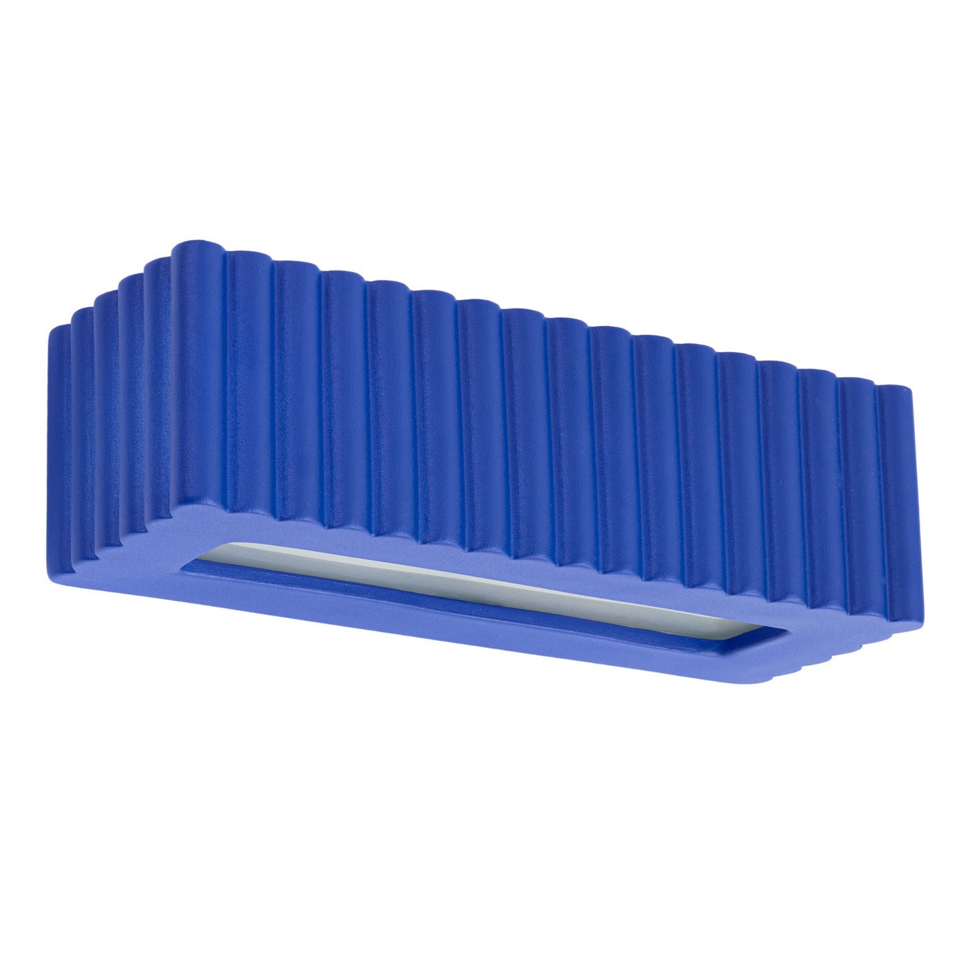 Keramik Wandleuchte "RIGATA" – in Ultramarin | Dexity Lichtdesign