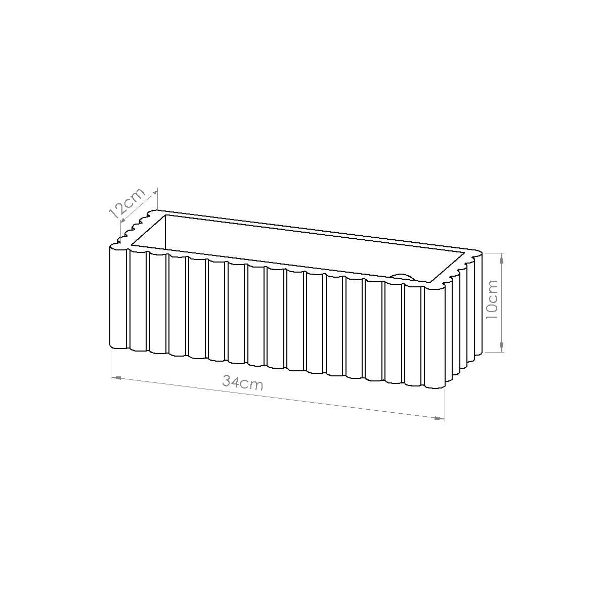 Keramik Wandleuchte "RIGATA" – in Ultramarin | Dexity Lichtdesign