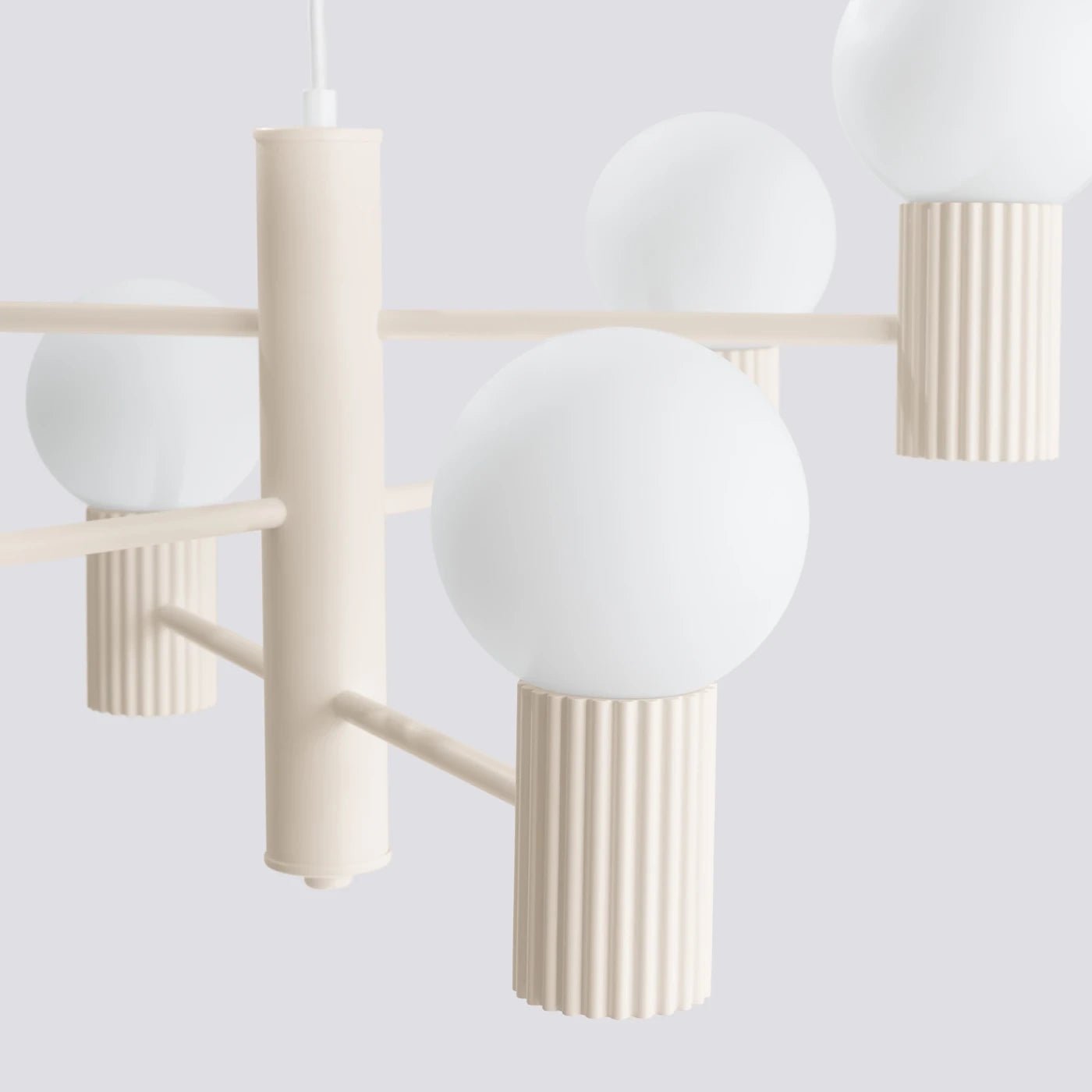 Kronleuchter "HALO 6" – in Beige | Dexity Lichtdesign