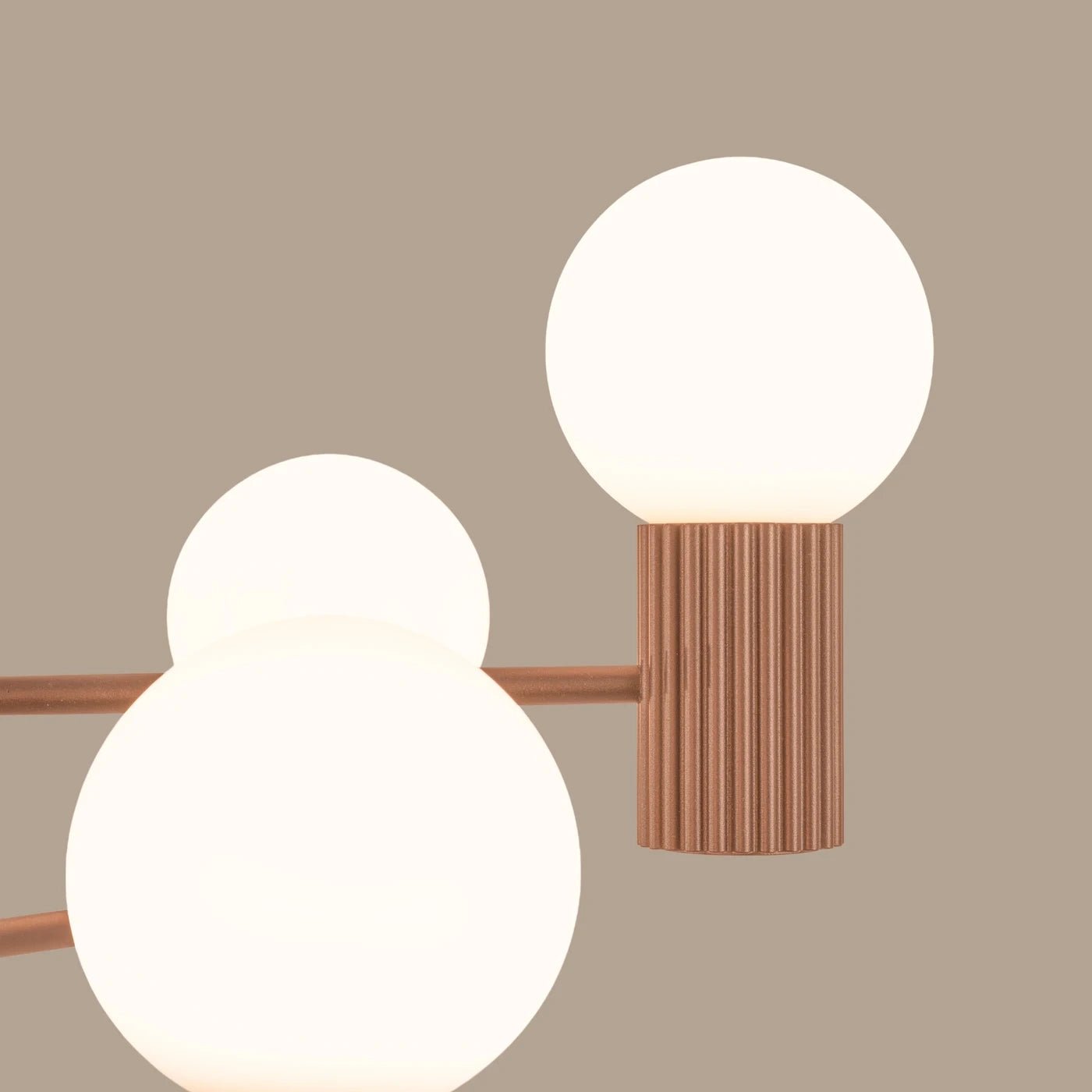 Kronleuchter "HALO 6" – in Mokka | Dexity Lichtdesign