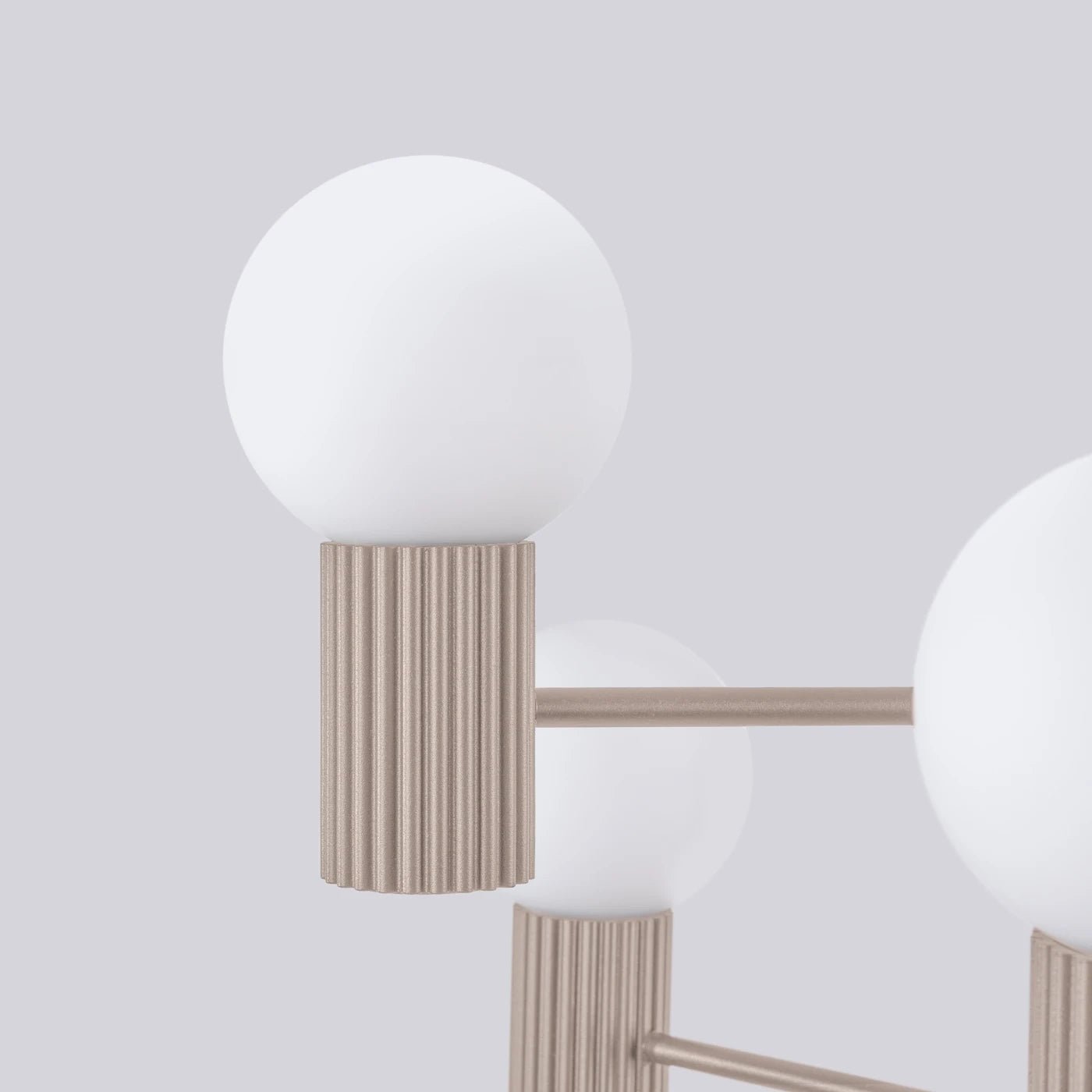 Kronleuchter "HALO 6" – in Taupe | Dexity Lichtdesign