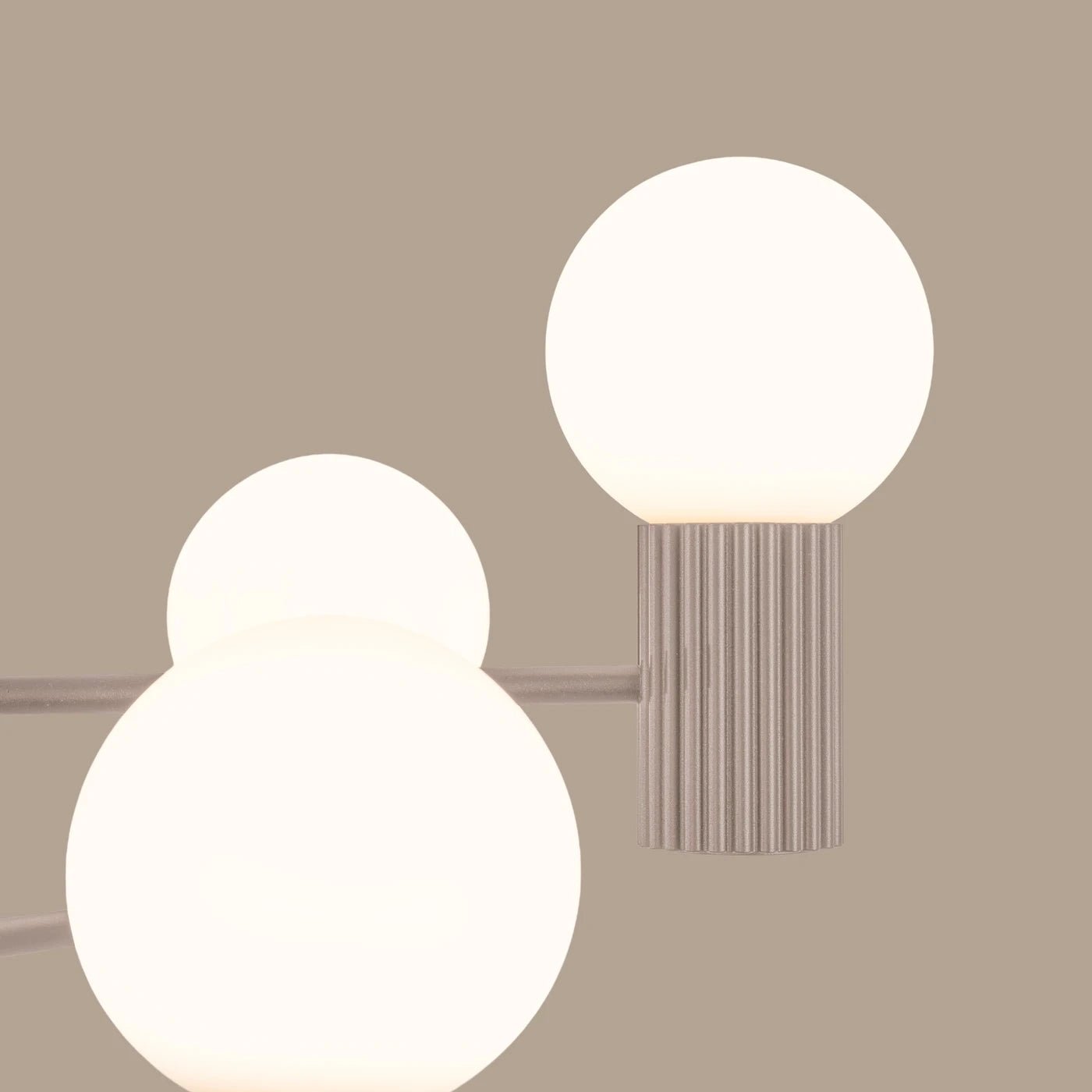 Kronleuchter "HALO 6" – in Taupe | Dexity Lichtdesign