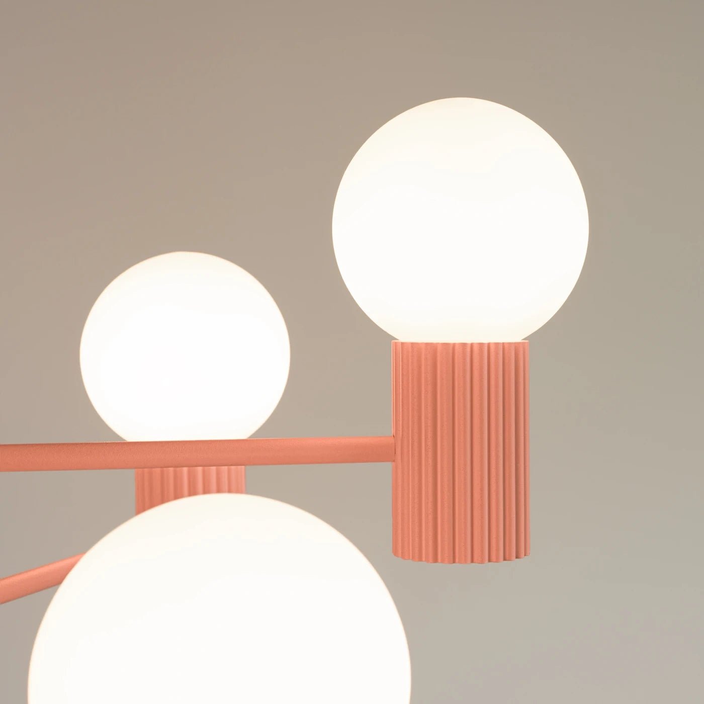 Kronleuchter "HALO 6" – in Apricot | Dexity Lichtdesign