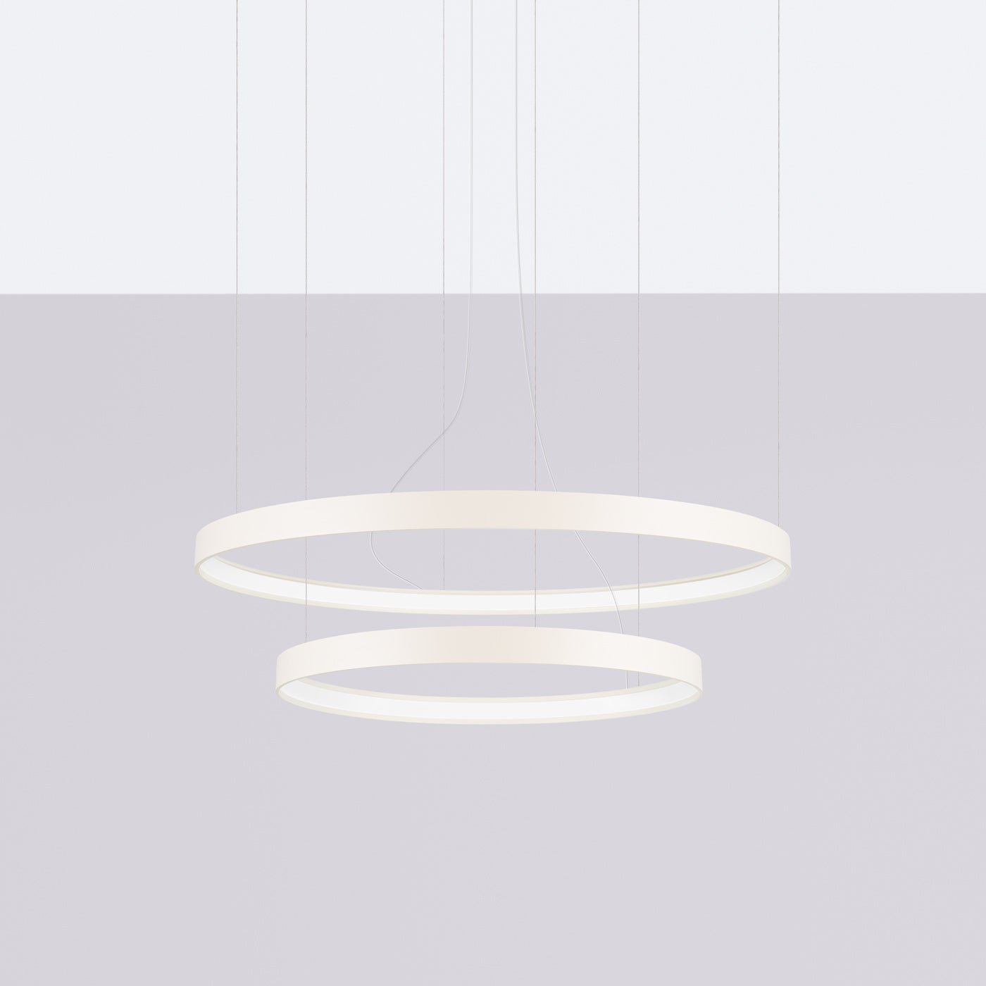 Kronleuchter "RIO 2" 4000K – Pendelleuchte in Beige | Dexity Lichtdesign