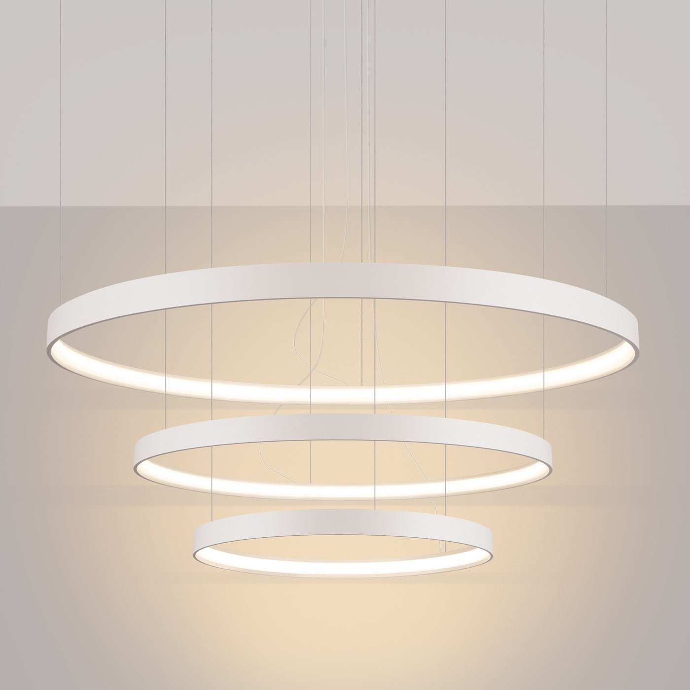 Kronleuchter "RIO 3" 3000K – Pendelleuchte in Beige | Dexity Lichtdesign