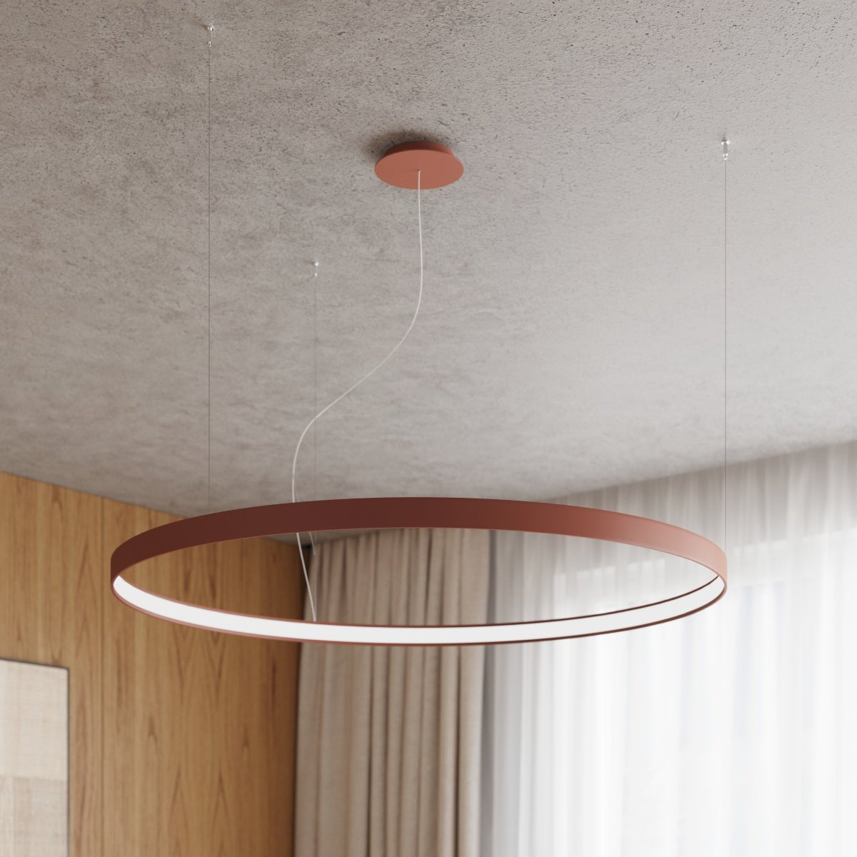 Kronleuchter "RIO 55" 4000K – Pendelleuchte in Beige | Dexity Lichtdesign