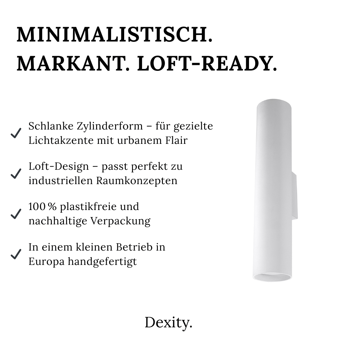 Wandleuchte "Lagos" – Wandlampen in Weiß | Dexity Lichtdesign