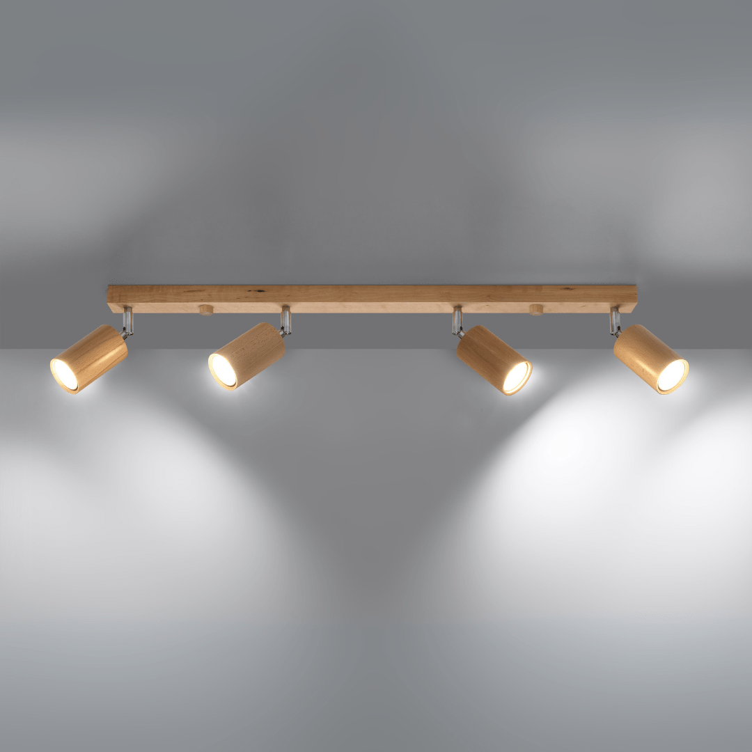 Naturholz - Deckenleuchte „Berg 4“ – Deckenlampen in Naturholz | Dexity Lichtdesign