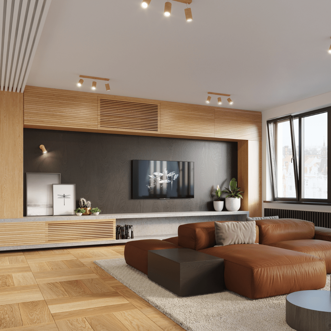 Naturholz - Deckenleuchte „Berg 4“ – Deckenlampen in Naturholz | Dexity Lichtdesign