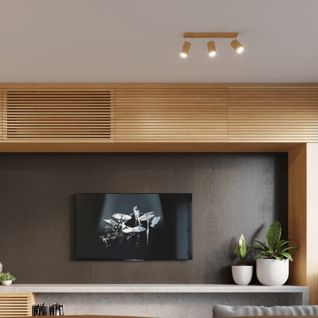 Naturholz - Deckenleuchte „Berg 4“ – Deckenlampen in Naturholz | Dexity Lichtdesign