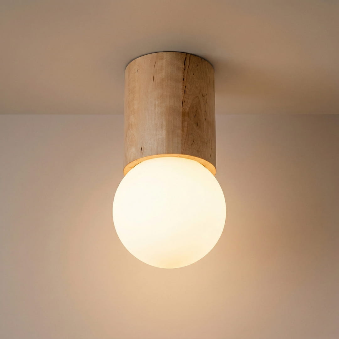 Naturholz - Deckenleuchte "Boomo 12" – Deckenlampen in | Dexity Lichtdesign