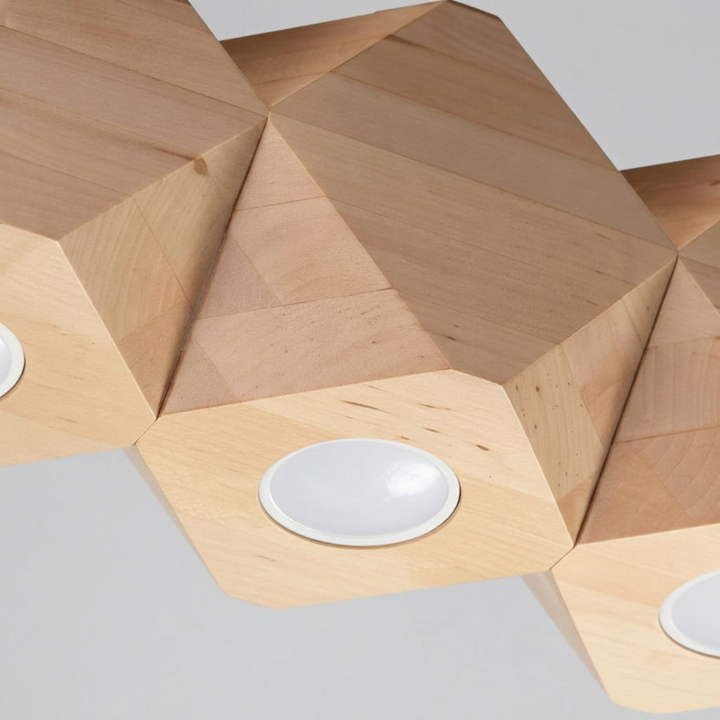 Naturholz - Deckenleuchte "Woody 3" – Deckenlampen in | Dexity Lichtdesign
