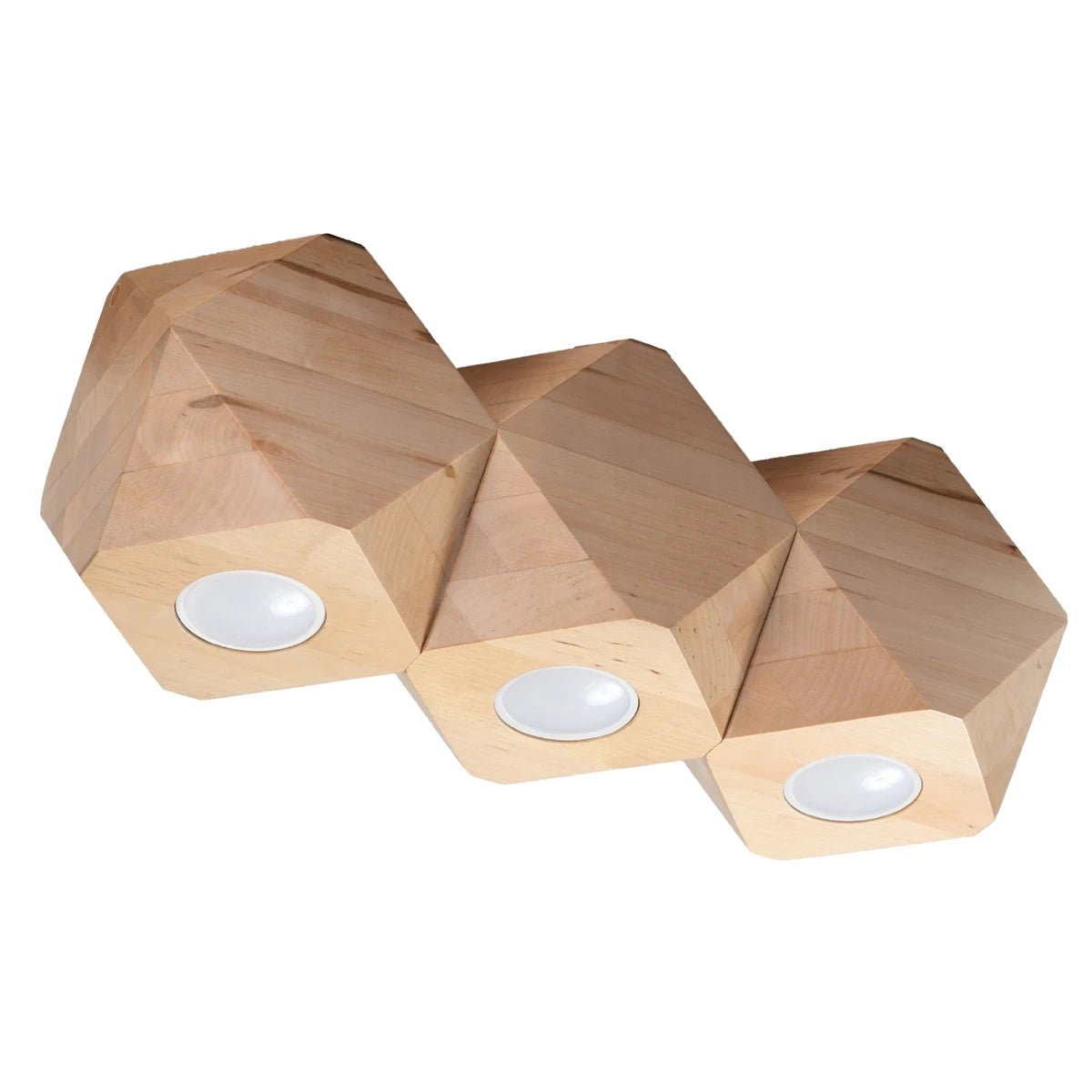 Naturholz - Deckenleuchte "Woody 3" – Deckenlampen in | Dexity Lichtdesign