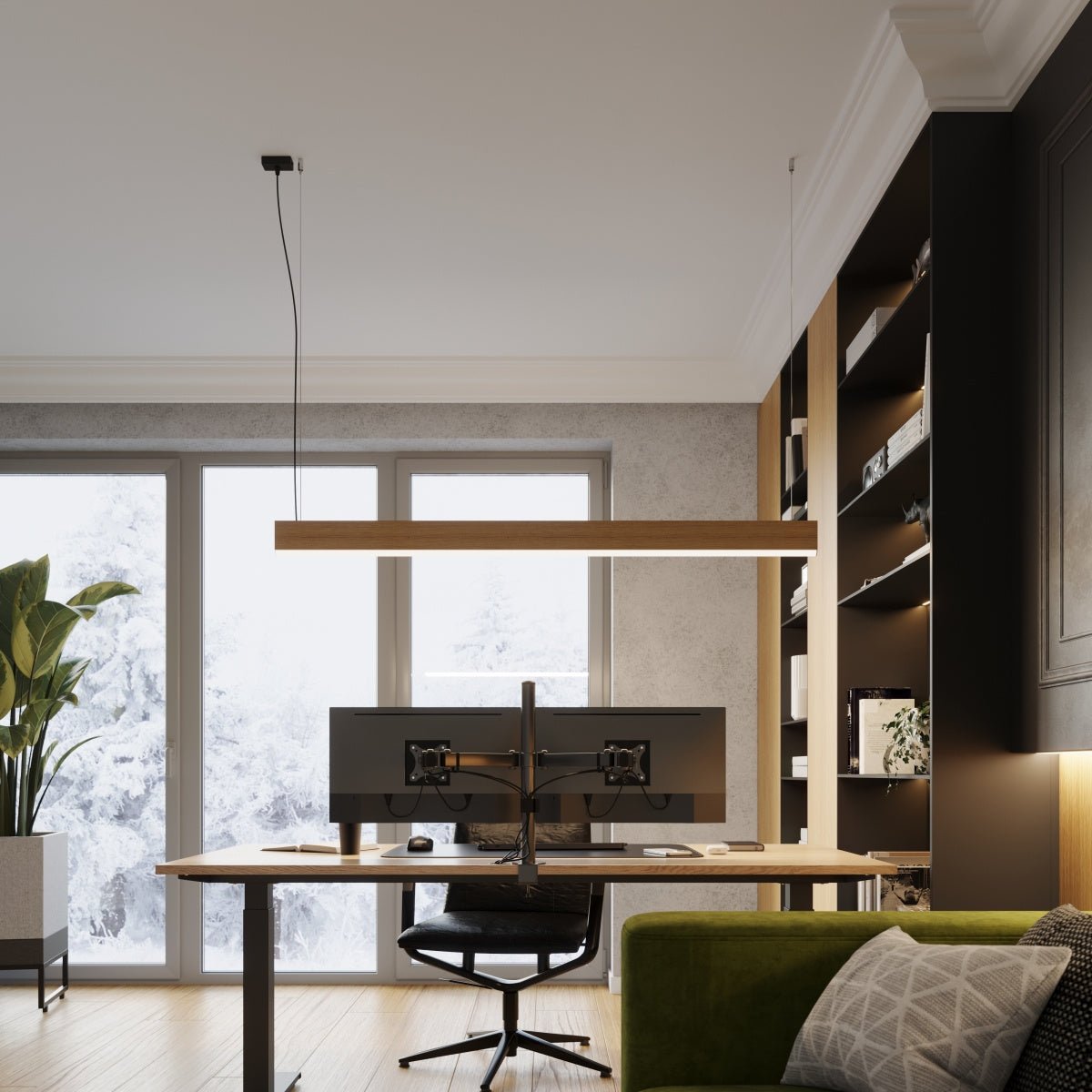 Naturholz - Hängeleuchte "LYKKE 120" 3000K – Pendelleuchte in | Dexity Lichtdesign