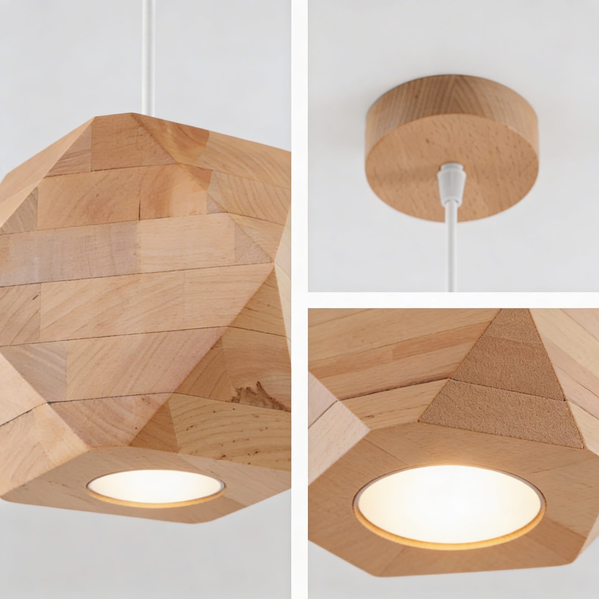 Naturholz - Hängeleuchte "Woody" – Pendelleuchten in | Dexity Lichtdesign