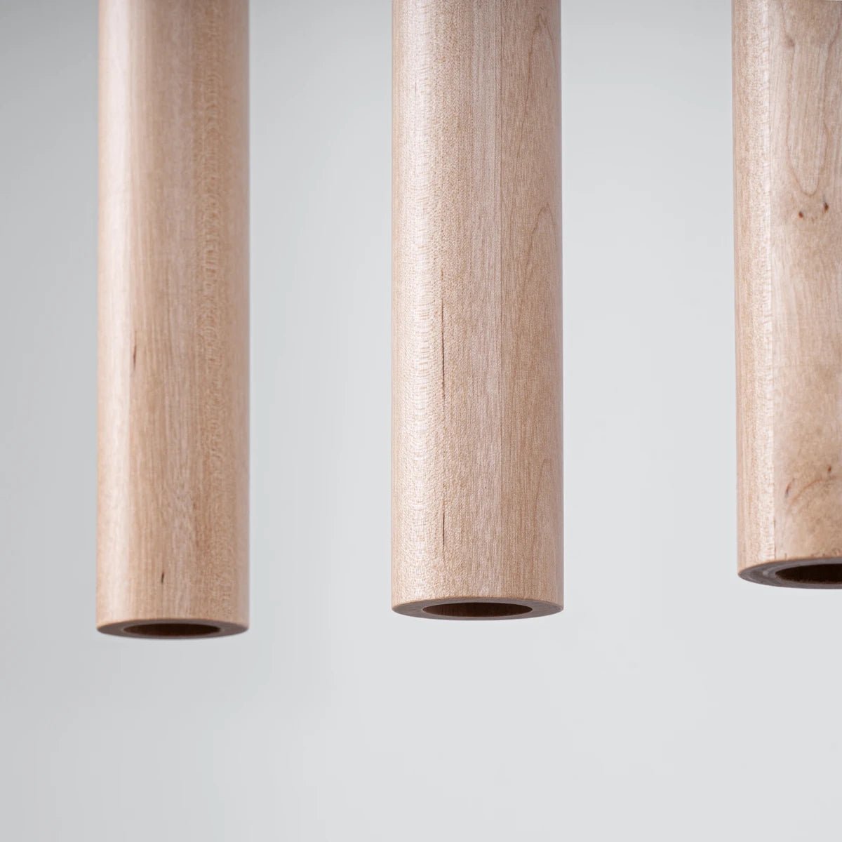 Naturholz - Pendelleuchten "PASTELO 5L" – Pendelleuchten in Naturholz | Dexity Lichtdesign