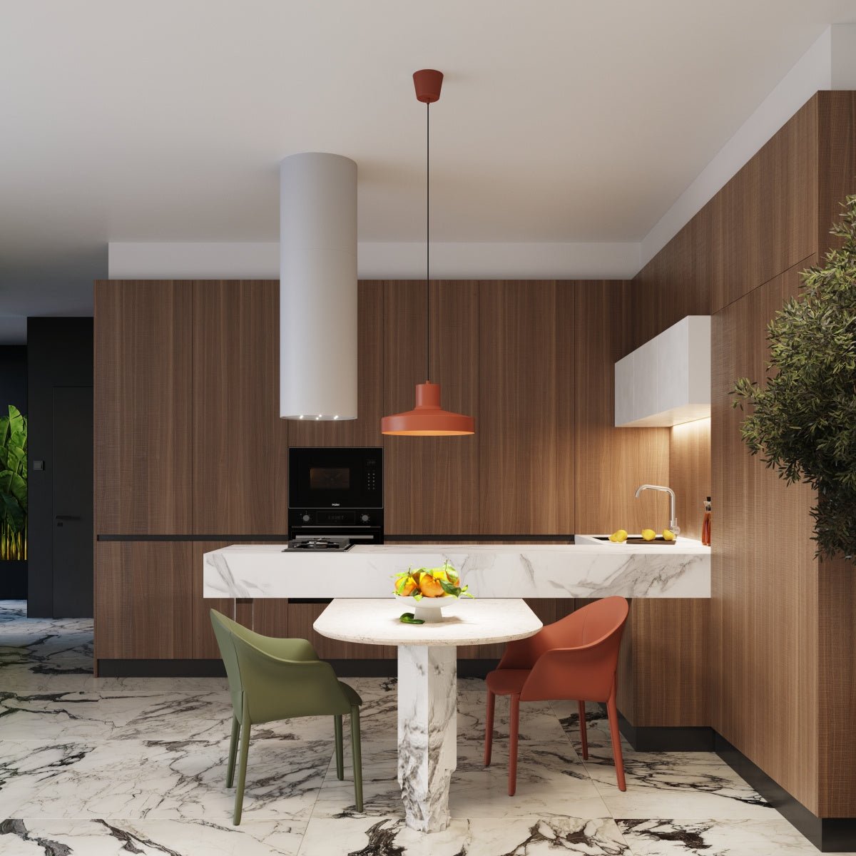 Pendelleuchte "BILO" – Pendelleuchte in Roter Ocker | Dexity Lichtdesign