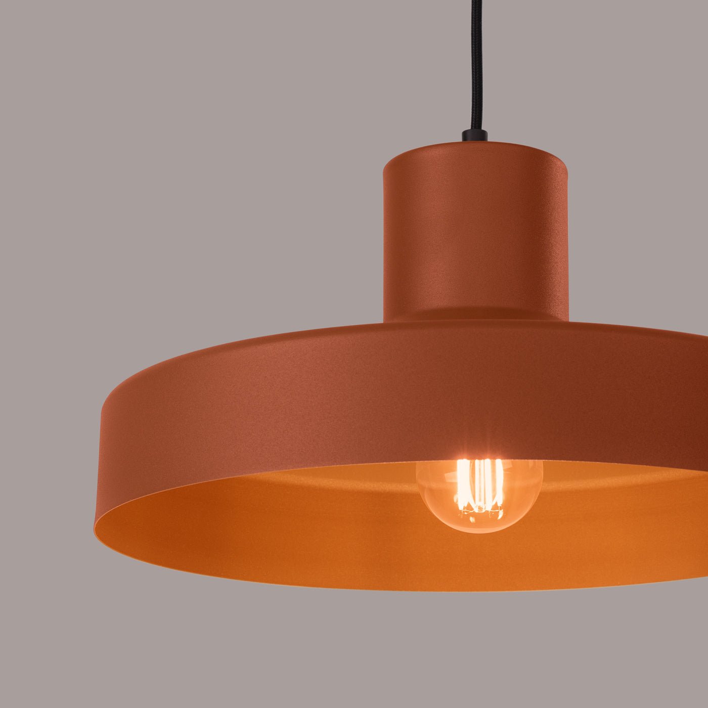 Pendelleuchte "BILO" – Pendelleuchte in Roter Ocker | Dexity Lichtdesign